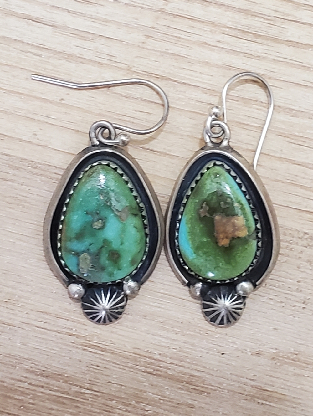 Jeanette Dale - Sonoran Gold Turquoise Earrings